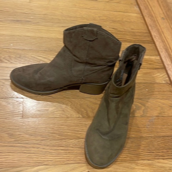 Sage Green Booties - Picture 1 of 4